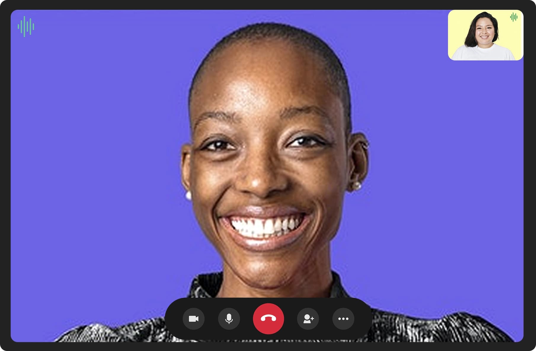 Video calling interface